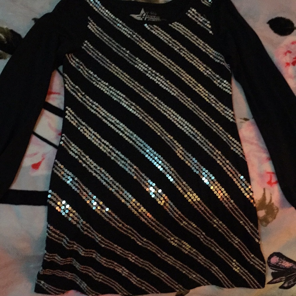Rare Hannah Montana Black Sequin Dress/Tunic